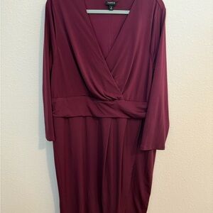 Torrid Women's Burgundy Wrap Dress